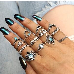 Mystery Bag Of 5 Stackable Knuckle Rings (+free Gift 💝)